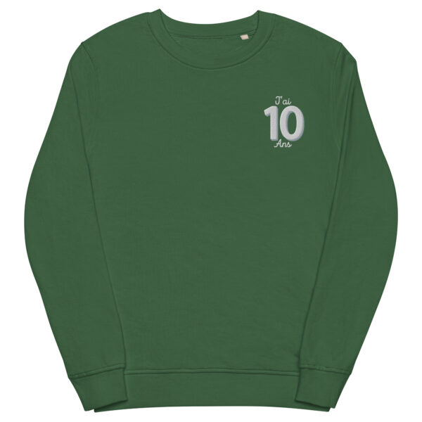 Sweatshirt - J'AI 10 ANS (red, green, navy) – Image 3