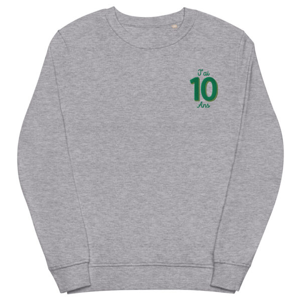 Sweatshirt - J'AI 10 ANS (white, gray) – Image 2